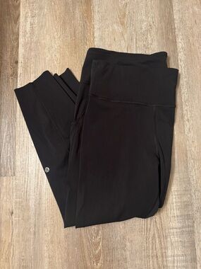 Lululemon Black Fast & Free High-Rise Leggings Size 18